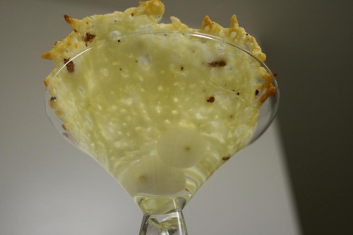 img_7839_1024x684 This is a much prettier cheese to layer on top of gin. The taste of Swiss, too, seemed better able to withstand the gin assault. Plus, it didn't go all rubbery and slimy and gross, like the mozzarella.