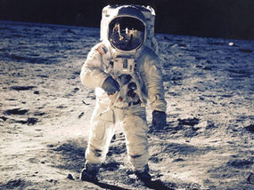Buzz Aldrin makes his historic walk on the moon.  But what if he hadn't been able to leave again?